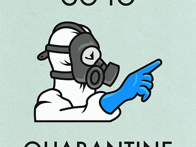 Go Straight To Quarantine – Do Not Collect Stimulus boardgame coronavirus covid19 go hazmat monopoly pandemic parody quarantine suit to virus