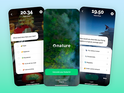 Nature - Aesthetic Mobile App Design app app design application application design design inspired interface mobile mobile app nature nature inspired ui ui design user user experience user interface ux ux design ux ui visual identity