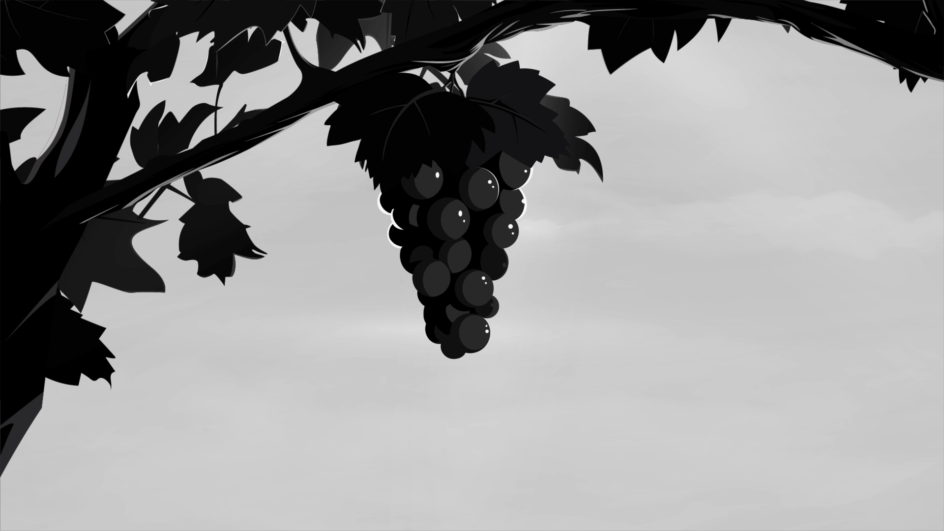 Lost Vines. The grapes 2danimation art direction blackandwhite celanimation character framebyframe illustration motion offbeatestudio