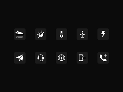 Everyday Weather Icons app design graphic design illustration logo ui ux vector