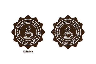 Premium Coffee Logo sticker