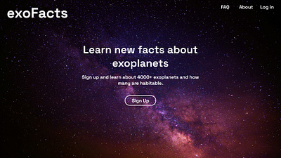 DailyUi 3 Landing Page dailyui