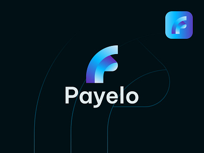 Payelo logo | Modern Logo | P lettermark brand branding brandmark design icon identity logo logo design logo designer logo mark logodesign logos logotype mark monogram p letter logo p lettermark print symbol typography