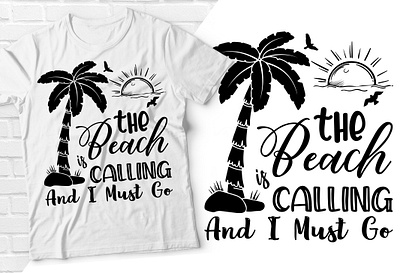 Summer Beach t-shirt branding graphic design illustration motion graphics typography