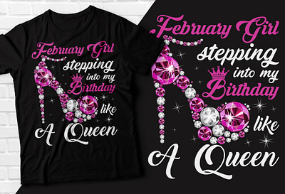 Woman Birthday t-shirt best selling t shirt birthday gift tshirt birthday tshirt branding dimond shoos t shirt graphic design illustration motion graphics queen birthday t shirt queen gift t shirt typography woman woman birthday tshirt