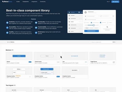 Components Documentation pt1: Index components documentation