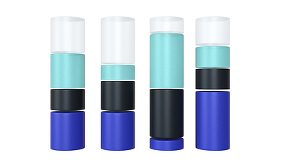 Stacked Cylinders 3d blender design icon illustration render ui