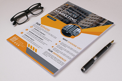 Creative Marketing-Flyer Design a4 a4 design advertising agency flyer banner branding brochure design business flyer corporate flyer creative marketing agency digital marketing agency flyer flyer design flyer template graphic design marketing flyer print design typhography visual identity