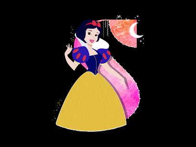 S for SnowWhite! creative cutegraphicstyle dailychallenge design disney illustration illustrator snowwhite vector