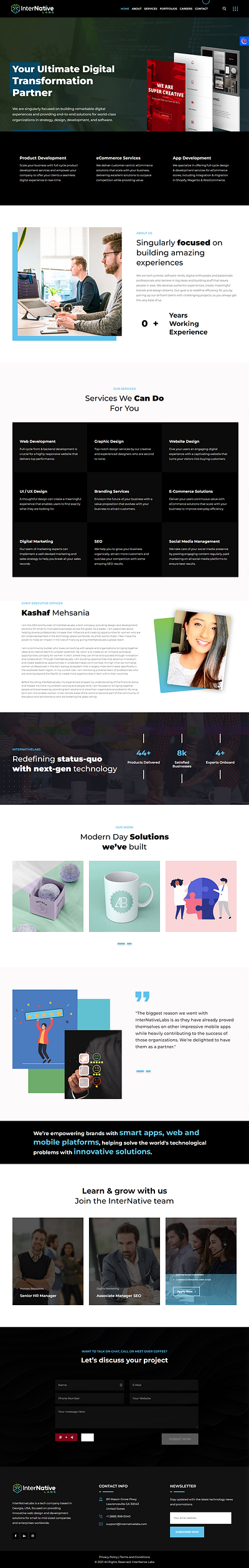 Our Services Page