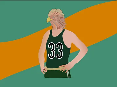 Larry Bird Bird animalism design illustration
