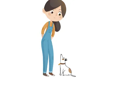 Dog Lover children book illustration design digital illustration illustration illustrations kids art kids illustration