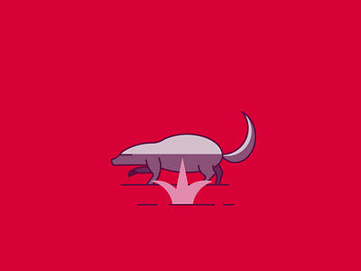 Angry Badger angry animal badger branding design flat icon illustration line logo minimal vector