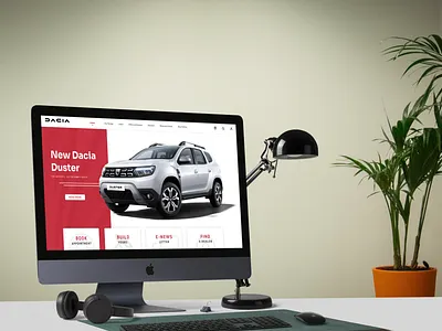 Dacia Concept Website car car dealer car website dacia dealer flat flat design website website design