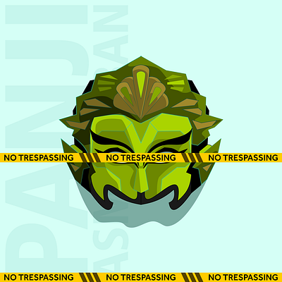 Asmarabangun Panji illustration mask maskrenaissance renaissance topeng malangan traditional mask vectorart