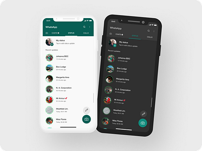 Status Update challenge dailyui design figma figmadesign productdesign replica status ui uidesign uidesigner uiux update visual whatsapp