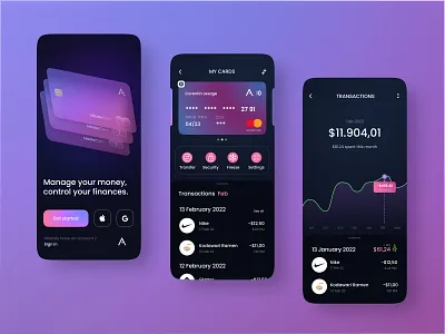 ATOMS | BANK APP app application branding design france graphic design ui uidesign ux uxdesign