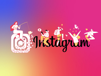Insta Doodle artwork branding design design art doodle drowning illustration illustrator instagram logo vector art
