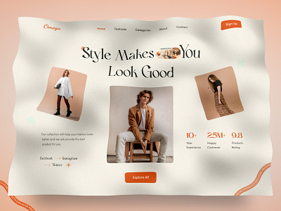 Fashion - Web UI Design clothing website design cloths creative design ecommerce fashion web ui fashion website fashionable figma home page landing page design modern design online store style trandy design typography ui ui ux design web banner web design web template