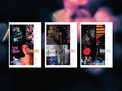 Publicity materials - The Drama Film branding communications creative direction design graphic design identity illustration logo marketing publicity theatre typography