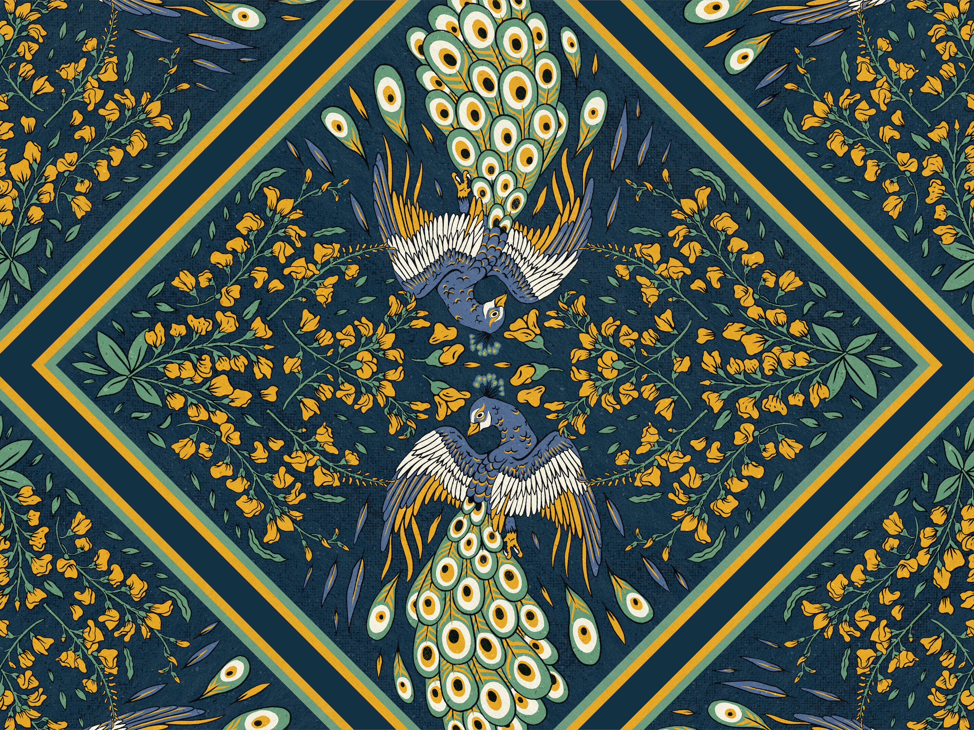 Example of Custom Scarf Illustration Service