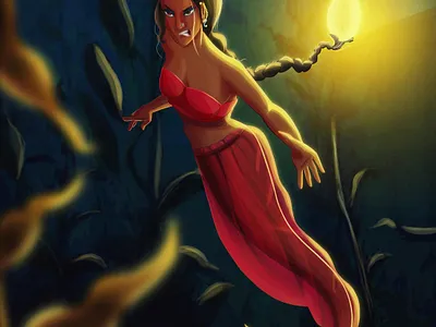 Arabian Mermaid Concept art artist concept art design digital illustration game design graphic design illustration ui