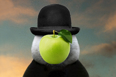 Ceci n'est pas un Panda design illustration magritte panda