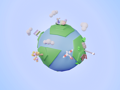 low polly Planet 3d 3d illustration adobe challenge app blender branding figma figma asia figmadesign genderqueer graphic design grv.co illustration journaling lgbt planet planets polygon transgender ui