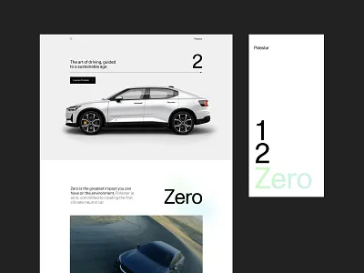 Concept - Polestar brand design minimal reaktor ui zero