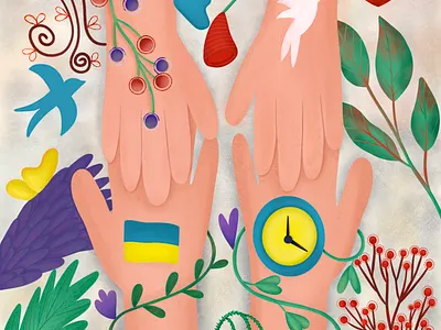 Family separation. Loneliness art character family freedom hand help home illustraion loneliness love photoshop procreate separation ukraine war