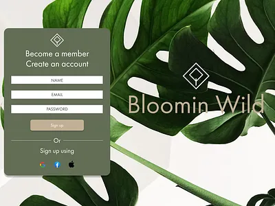 Daily UI Challenge #001 - Sign up page design graphic design ui