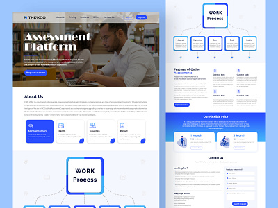 E-education website card clean design e education e learning education landing page landingpage learning management system online online class online course teaching tutor ui design ui element uiux website