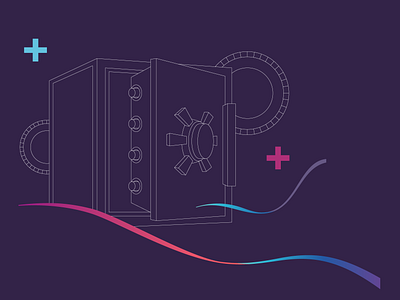 Pantos Illustrations blockchain design finance graphic design illustration illustrator token vector