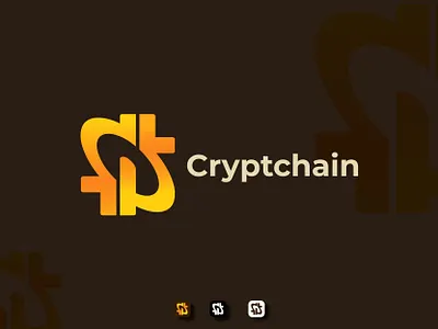 Cryptchain Logo bitcoin branding branding design chain creative crypto currency design digital economy electronic exchange financial geomatric graphic design icon illustration logo logo design logo mark