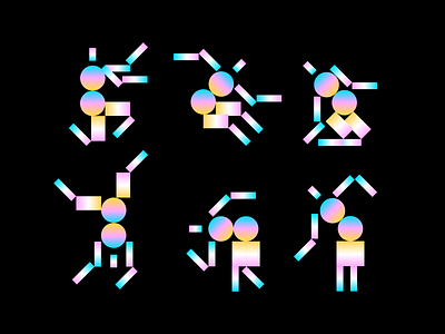 dudes dancing design icon iconset iconsystem illustration man people pictogram sport wayfinding