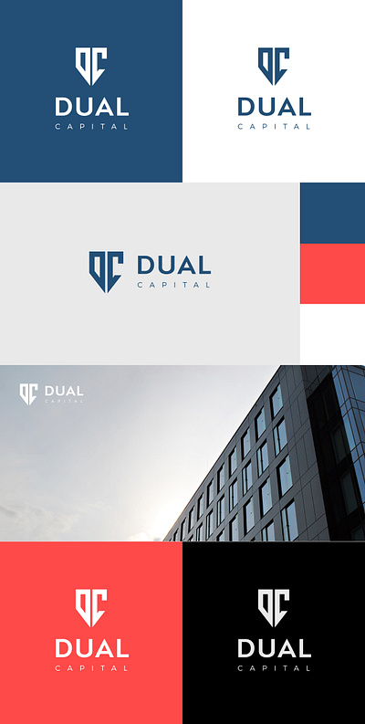 Dual Capital Logo branding design logo