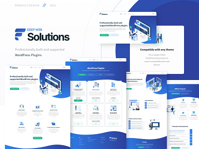 Deep Web Solutions Web Site. design ecommerce figma product product design site ui uiux uiux design ux web design website