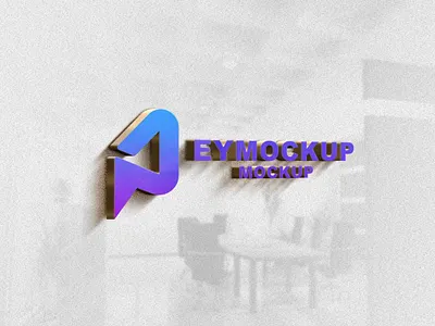 Free Premium 3D Logo Mockup 3d design download mock up download mock ups download mockup free illustration logo mockup mockup psd mockups premium psd