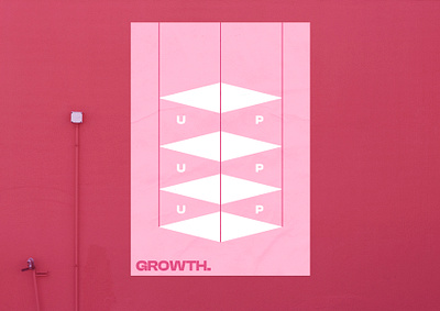 Growth up Poster clean design graphic design minimalist poster print typography wall poster