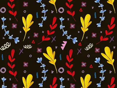 floral print art design floral print illustration ipad pattern picture print procreate soalex