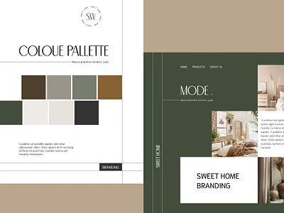 Minimal Home Decor branding color pallette design graphic design home home decor home design minimal design trends ui uiux ux webdesign website