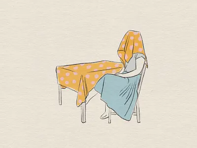 Safe space 2d color illustration paper pencil procreate retro table texture