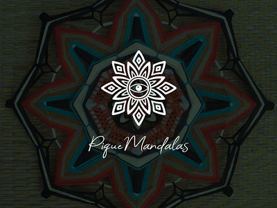 Pique Mandalas abstract blue brand identity branding brazil colour design eye graphic design green illustration illustrator logo logotype mandalas minimal monochromatic logo pique mandalas red vector