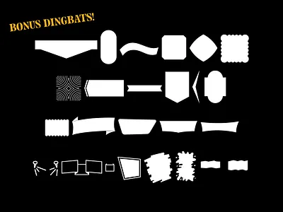 ILY Dingbats <3 dingbat font free freebie icon illustration shape symbol type type design typography