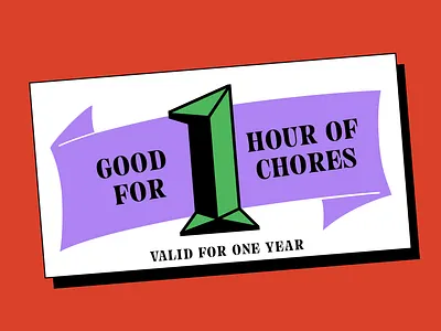 Mother's Day gift idea?? coupon design dingbat font free freebie icon illustration lettering numbers numerals one symbol ticket type type design typography vector