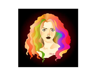 Rainbow art design digitalart digitalillustration digitalportrait illustration illustrator nft nftart portrait procreate procreateillustration