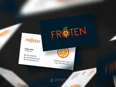 FROTEN branding design fiverr logo food logo froten logo fruit logo graphic design juice logo logo logo design logo designer minimalist text logo typography