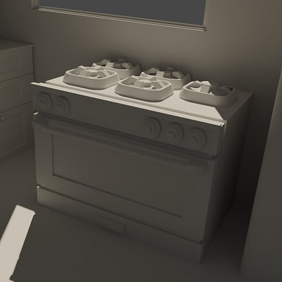 little stove 3d 3dillustration 3dlowpoly 3dmodeling 3dwork blender blenderart illustration lowpoly lowpolyart render