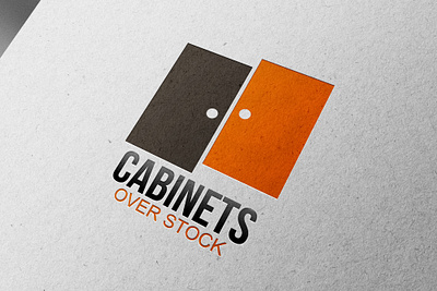 Kitchen Cabinet Logo 3d branding graphic design logo