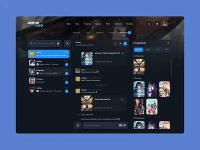 Chat dashboard design